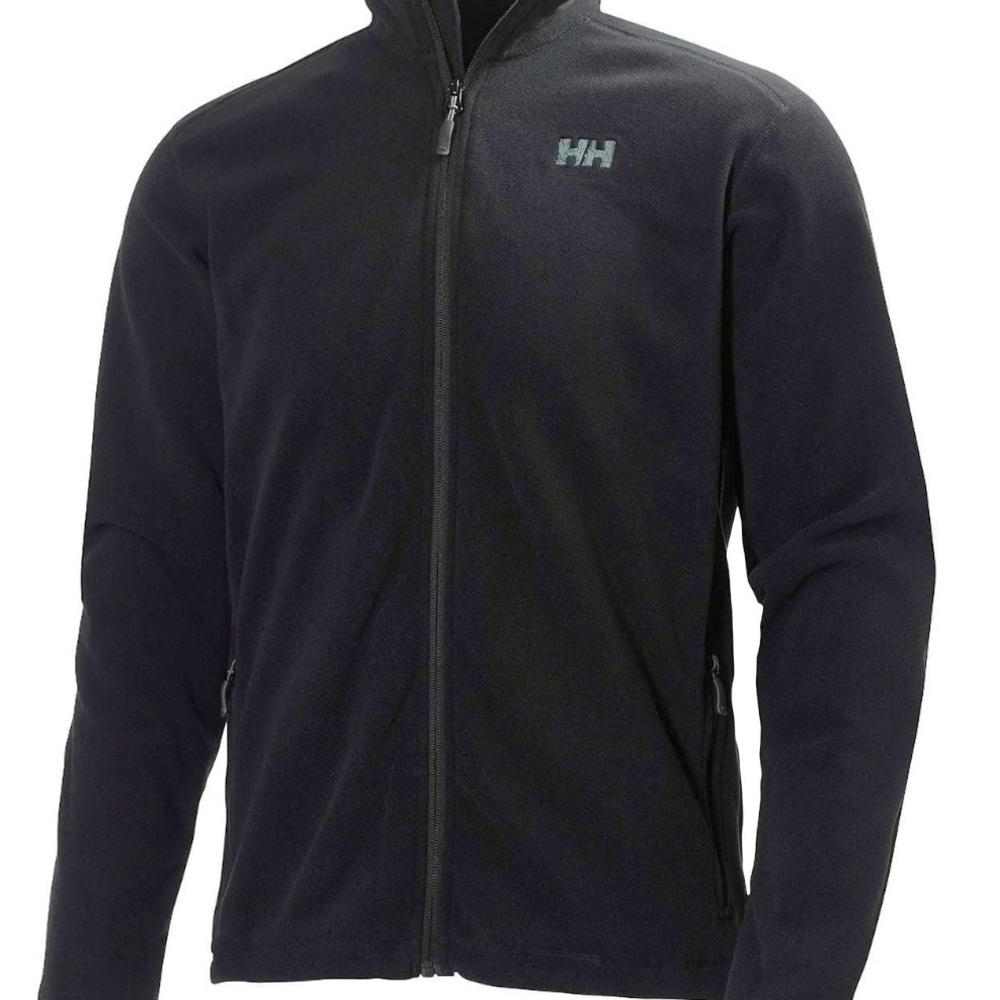 Helly Hansen Men's “Daybreaker” Black Lightweight Fleece - Full Zip (Large)